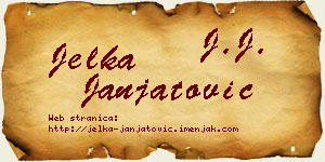 Jelka Janjatović vizit kartica